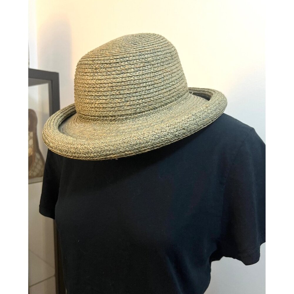 The Scala Collection Womens Braided Straw Wide Brim Hat Natural Beige